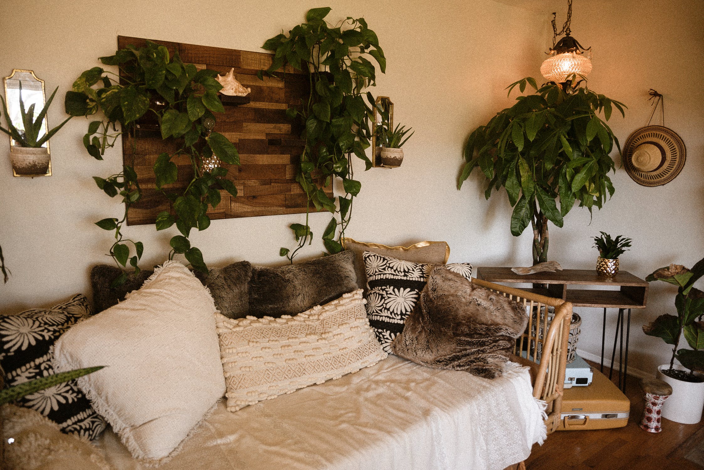 Wooden Bedroom Nature On The Wall