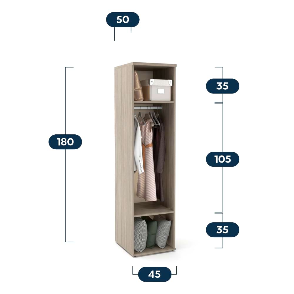 Oferta Dormitor AMBRO 1, Oak, Alb cu saltea inclusa - 1