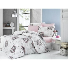 Lenjerie de pat pentru doua persoane, Spreme Bedora, 100%  bumbac, 6 piese de la Tamos