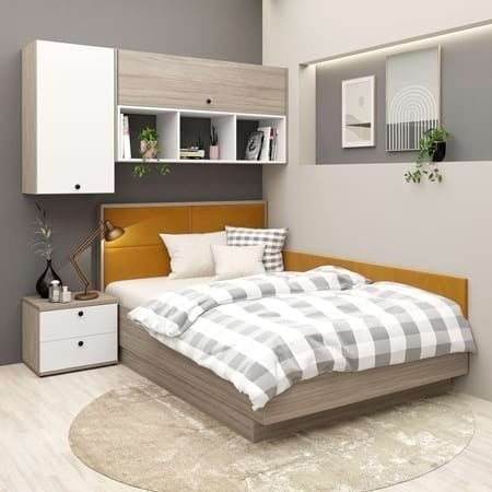 Paturi de colț cu spații de depozitare integrate Tamos