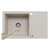 Set chiuveta granit MIDO PLUS & baterie ASALIA - Beige de la Tamos