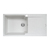 Chiuveta soft compozit Pyramis Level DUROTHEK 100x50 1B1D ST ALB de la Tamos