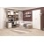 Dormitor copii MODUS 2, pat de colt, ansamblu birou, Oak, Alb Gloss