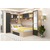 Dormitor colt ALESSIO, configuratia ALE2, Sonoma, Antracit, stofa Bej - 1