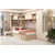 Dormitor colt ALESSIO, configuratia ALE3, Sonoma, Vizon, piele texturata Bej