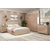 Dormitor MATERA, configuratia MAT3, Oak, Cappuccino Gloss, piele eco Cappuccino, complet