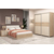 Dormitor MIRANO, configuratia MIR1, Sonoma, Vizon, piele eco Alb2
