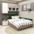 Dormitor colt RIALTO 4, Oak, Alb, Catifea Verde