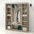 Dormitor ARISA 1, Oak, Alb, Catifea Verde - 4