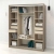 Dormitor ARISA 1, Oak, Alb, Catifea Verde - 5