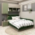 Dormitor colt RIALTO 4, Oak, Pesto, Catifea Verde - 2