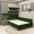 Dormitor colt RIALTO 4, Oak, Pesto, Catifea Verde - 3