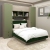 Dormitor RIALTO 1, pat incadrat, Oak, Pesto, Catifea Verde - 2