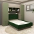 Dormitor RIALTO 1, pat incadrat, Oak, Pesto, Catifea Verde - 3