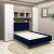 Dormitor RIALTO 1, pat incadrat, Oak, Alb, Catifea Albastra - 3