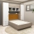 Dormitor RIALTO 1, pat incadrat, Oak, Alb, Catifea Galben Mustar - 1