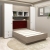 Dormitor RIALTO 1, pat incadrat, Oak, Alb, Catifea Rosu Grena - 1