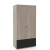 Dulap haine PRIMAVERA 90, H180, 2U2S, polite, Oak, Antracit