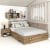 Pat colt AMBRO, 160x200, 2 sertare, Stejar