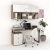 Ansamblu birou STUDIO 5, Stejar, Alb Gloss 2