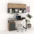 Ansamblu birou STUDIO 5, Stejar, Antracit