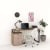 Birou STUDIO 2, cu Casetiera 3 sertare, Stejar, Cappuccino Gloss