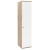 Dulap haine PRIMAVERA 45, H200, 1U, polite, Stejar, Alb