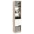 Dulap depozitare bibliorafturi LINEA 45, A37, H200, 2S, Oak, Alb