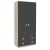 Dulap depozitare haine LINEA 90, A52, H200, 2U-151, 4S BUPO, Oak, Antracit