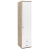 Dulap haine PRIMAVERA 45, H200, 1U2S, bara umerase, Stejar, Alb Gloss