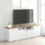 Comoda TV PRIMAVERA, 180x42, H58, 2U2S, Alb, Stejar