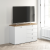 Comoda TV PRIMAVERA, 120x42, H76, 1U4S, Alb, Stejar