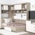 Dormitor colt AMBRO 11 cu comoda, Oak, Alb