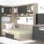 Dormitor colt AMBRO 11 cu comoda, Oak, Antracit