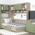 Dormitor colt AMBRO 11 cu comoda, Oak, Pesto