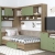 Dormitor colt AMBRO 11, cu comoda, Stejar, Pesto