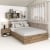 Pat colt AMBRO, 140x200, sertar frontal, Stejar