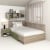 Pat colt de o persoana AMBRO, 120x200, sertar lateral, Oak, Pesto