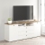 Comoda TV PRIMAVERA, 180x42, H76, 2U3S, Alb, Stejar