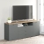Comoda TV PRIMAVERA, 180x42, H76, 2U3S, Antracit, Stejar