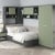 Dormitor colt ALESSIO 3, tablie pat tapitata, Antracit, Pesto