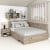 Pat colt AMBRO, 160x200, 2 sertare, Oak