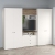 Set mobila dulapuri si comoda tv PRIMAVERA A270x52, H200, 5U3S, Alb, Stejar