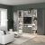 Biblioteca Living ARONA A 270, A50, H195, 4U, Alb Portelan, Antracit