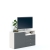 Comoda ARONA 120, A42, H74, 1U3S, Alb Portelan, Antracit