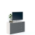 Comoda ARONA 120, A42, H74, 1U4S, Alb Portelan, Antracit