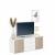Comoda ARONA 150, A42, H57, 2U3S, Alb Portelan, Oak