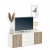 Comoda ARONA 150, A42, H57, 2U3S, Alb Portelan, Stejar