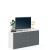 Comoda ARONA 150, A42, H74, 2U4S, Alb Portelan, Antracit