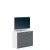 Comoda ARONA 90, A42, H74, 1U4S, Alb Portelan, Antracit